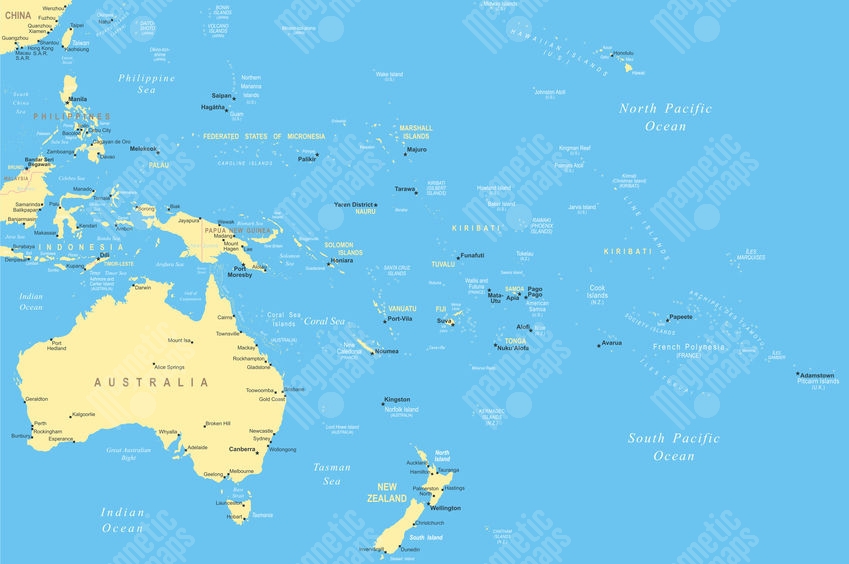Carte Magnetique Australie Et Ocenies Illustre Detaillee Carte Magnetique Australie Et Ocenies Illustre Detaillee