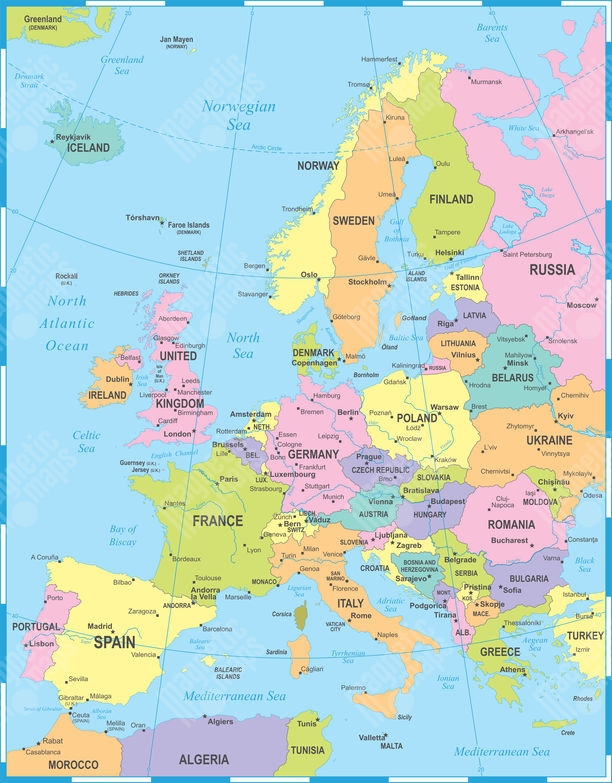 CARTE EUROPE POLITIQUE