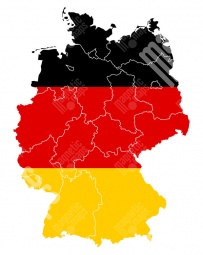  Carte magnétique de l'Allemagne, illustré, COLOREE