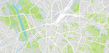  Carte magnétique de Leipzig, DETAILLEE, COLOREE