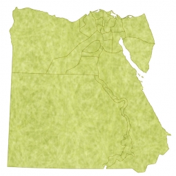  Carte magnétique de l'Egypte, illustré, vert