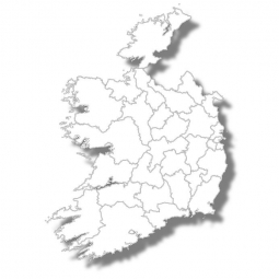  Carte magnétique de l'Irlande, illustré, aveugle