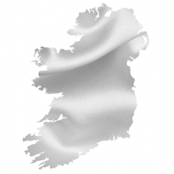  Carte magnétique de l'Irlande, illustré, blanc gris