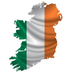  Carte magnétique de l'Irlande, illustré, sans étiquettes