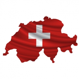  Carte magnétique de la Suisse, illustré, COLOREE