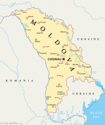  Carte magnétique, politique, beige