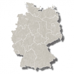  Carte magnétique de l'Allemagne, illustré, gris