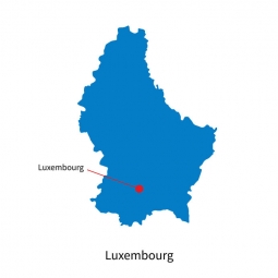  Carte magnétique du Luxembourg, illustré, bleu