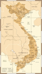  Carte magnétique, vintage, brun