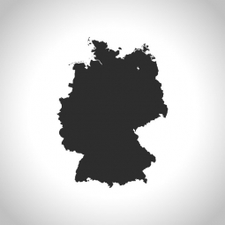  Carte magnétique de l'Allemagne, illustré, gris