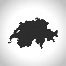  Carte magnétique de la Suisse, illustré, gris