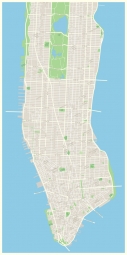  Carte magnétique DE NEW YORK, DETAILLEE