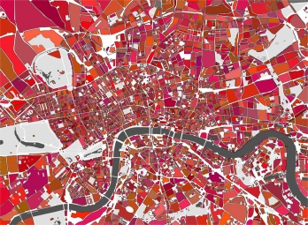  Carte magnétique de Londres, illustré, COLOREE