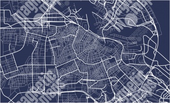  Carte magnétique d'Amsterdam, illustré, bleu
