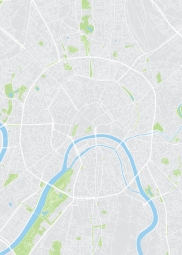  Carte magnétique de Moscou, illustré, COLOREE