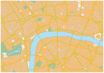  Carte magnétique de Londres, illustré, COLOREE