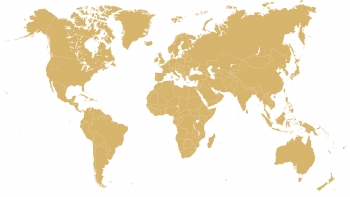  Carte magnétique du monde, illustré, beige
