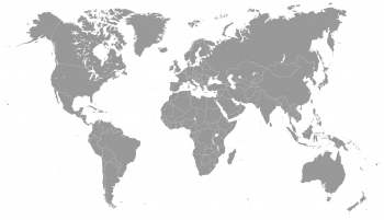  Carte magnétique du monde, illustré, gris