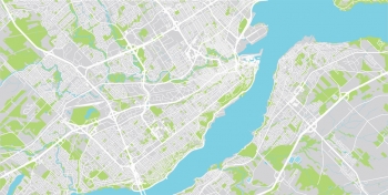  Carte magnétique du Québec, illustré, COLOREE