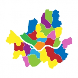  Carte magnétique de Séoul, illustré, COLOREE