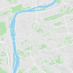  Carte magnétique de Prague, illustré, COLOREE